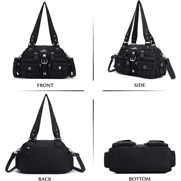 Elegant Hobo Shoulder Bag in Anti-Scratch PU Leather - Perfect for Everyday - Picture 2 of 8